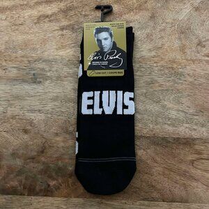5/$20 NEW Adult Black & White Elvis Socks